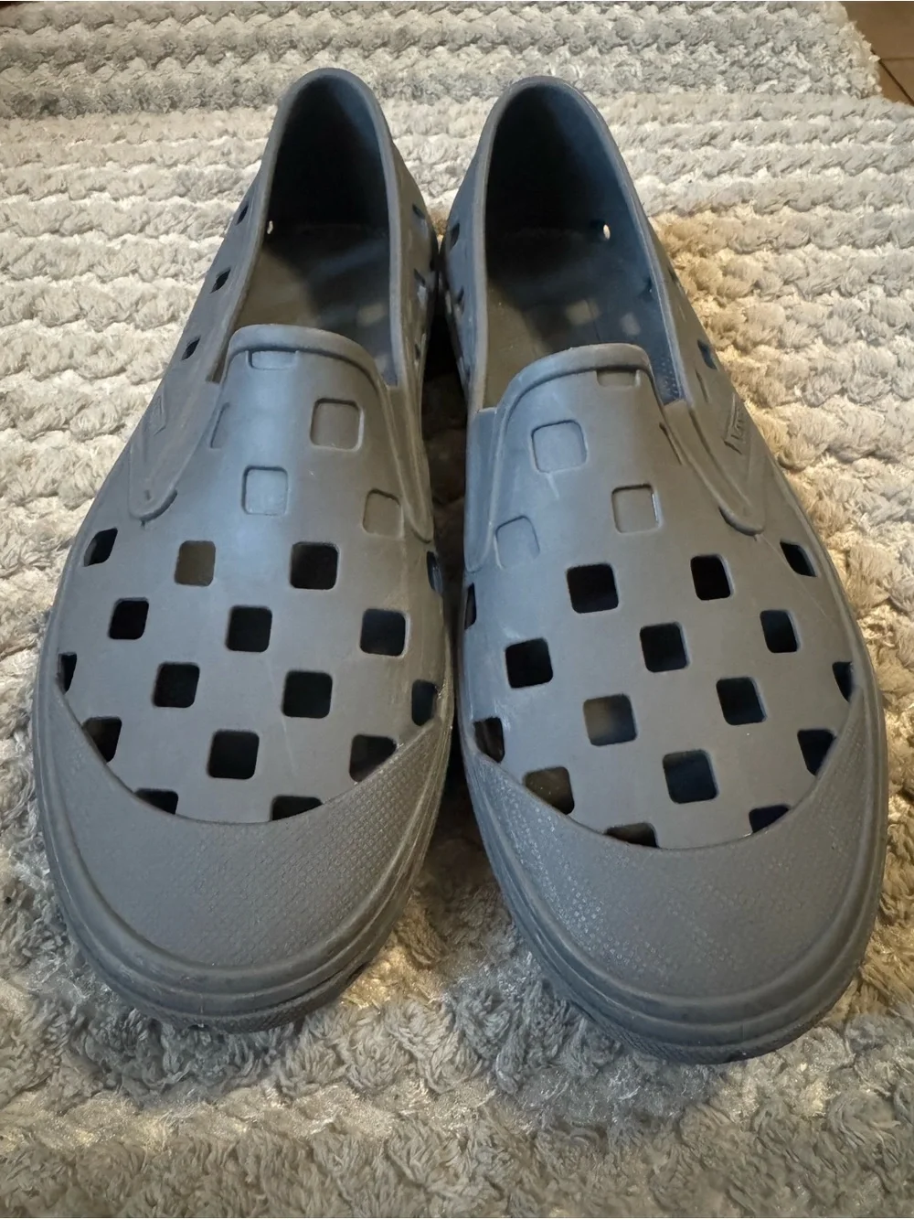 Vans Men's Gray Slip-On Ventilated Casual Sandals